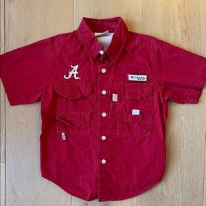 Alabama football Columbia fishing shirt, size XS